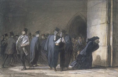 En el Palacio de Justicia, c.1862-65